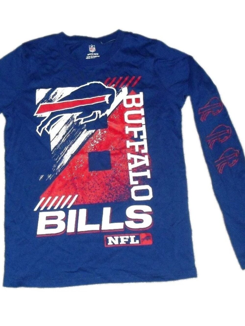 Buffalo Bills Kids Youth Long Sleeve Shirt sz. Medium 10-12 Nfl New